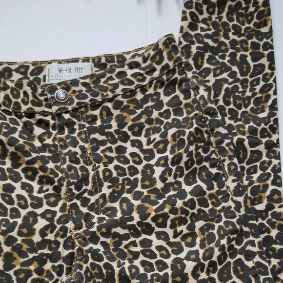 Free People Leopard Print Belle Pants Size 25 - Picture 8 of 13